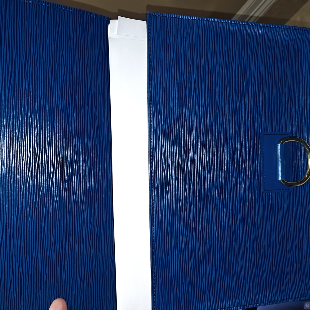 Louis Vuitton Blue Epu Clutch/ Document Envelope - Picture 2 of 7